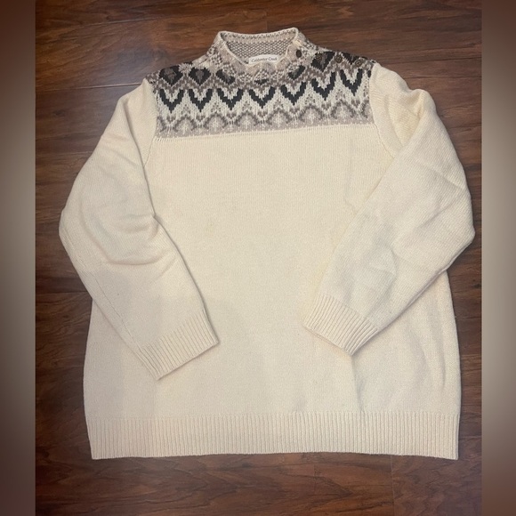 Coldwater Creek Mock Neck Wool Blend Sweater Size 1X - Picture 1 of 5